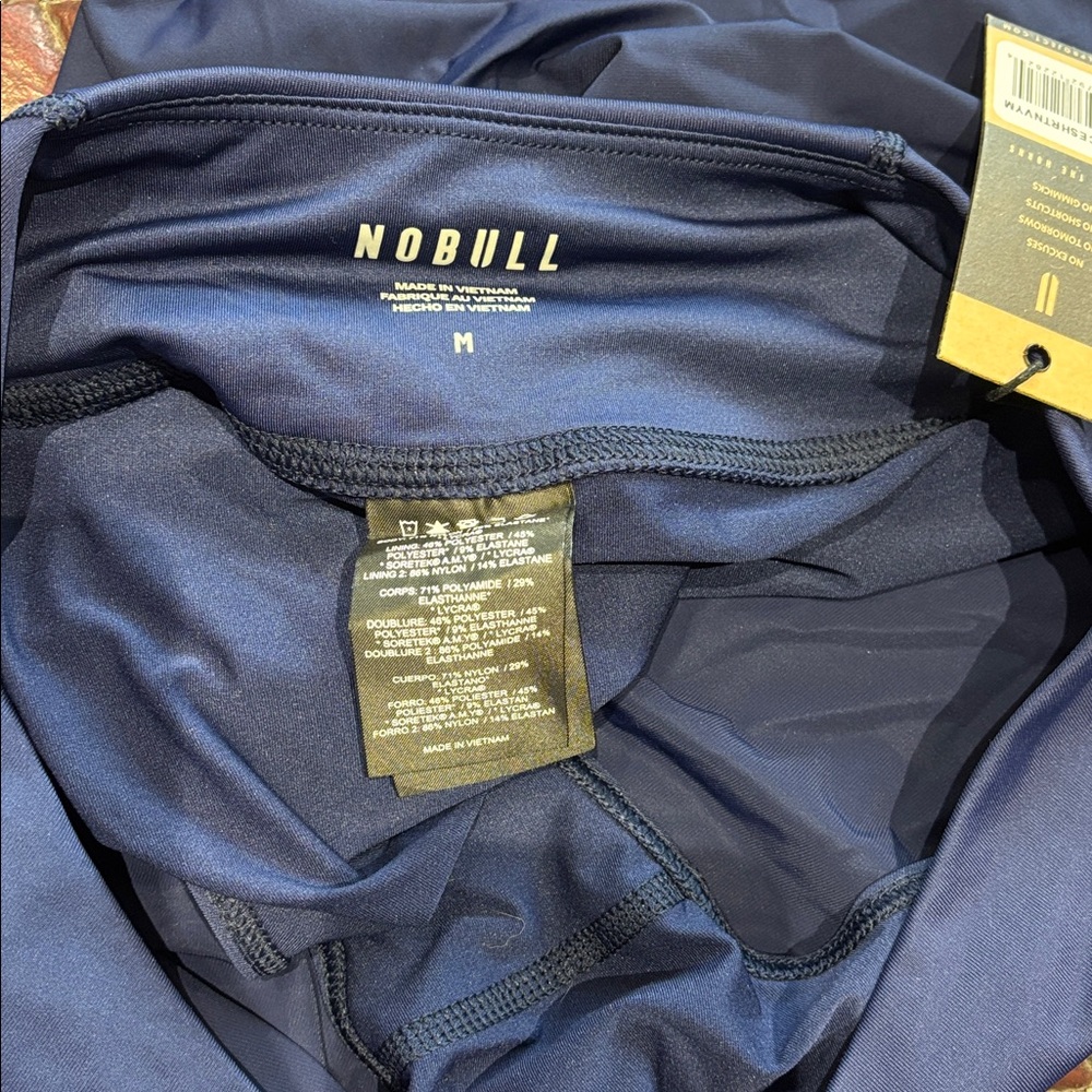 NOBULL Women's Pace Navy Athletic Shorts - Picture 3 of 4